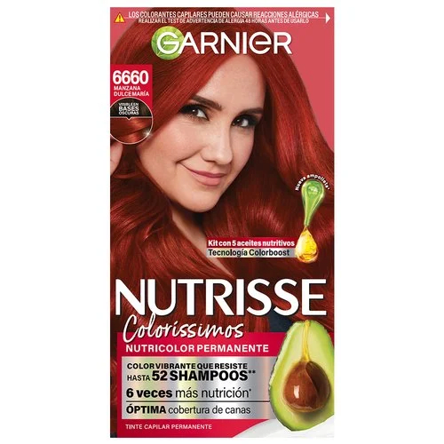 GARNIER NUTRISSE COLORÍSSIMOS TINTE 6660 MANZANA DULCE DET.