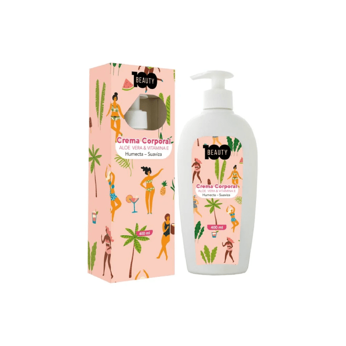 B100 CREMA CORPORAL ALOE VERA & VITAMINA E 400 ML