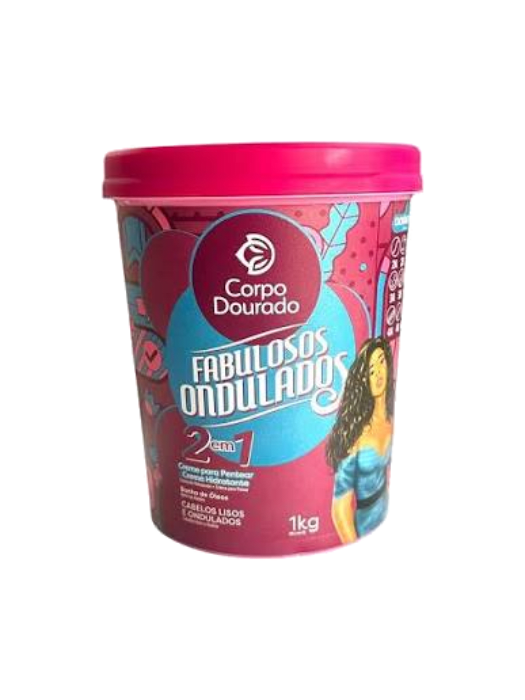 CORPO DOURADO CREMA CAPILAR DE FABULOSOS ONDULADOS 1000ML