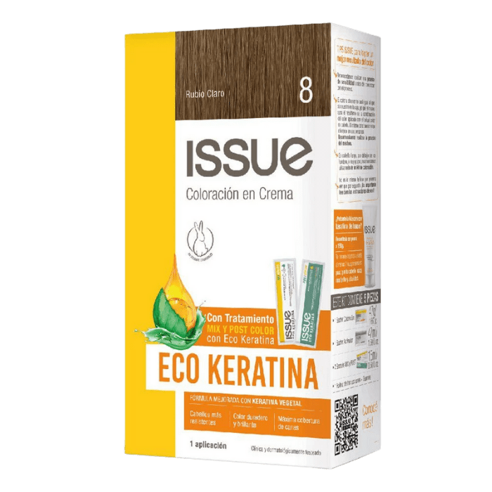 ISSUE COLORACION EN CREMA ECO KERATINA 8 DET.