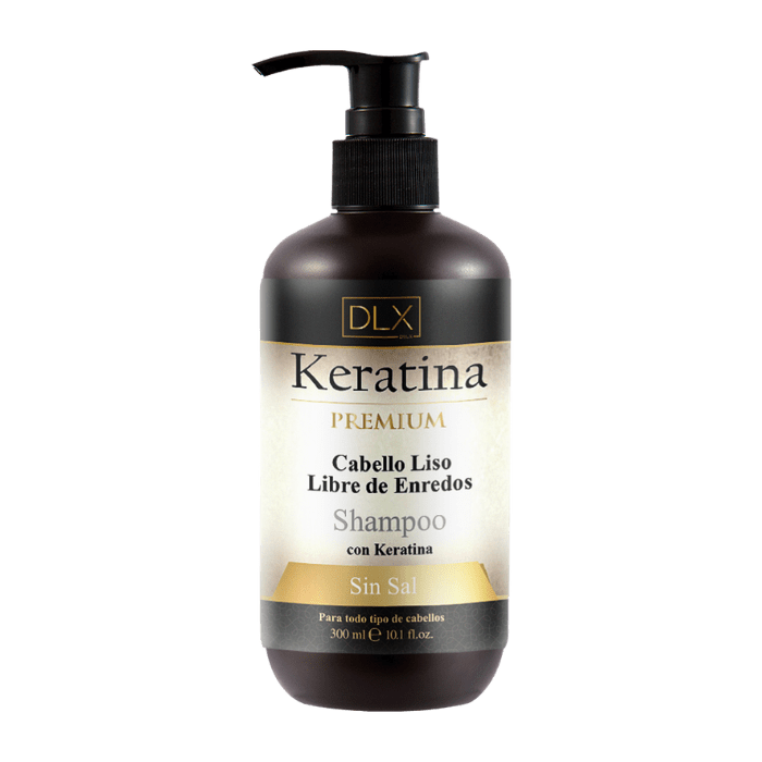 DELUXE SHAMPOO KERATINA PREMIUM CABELLO LISO S/SAL 200 ML.