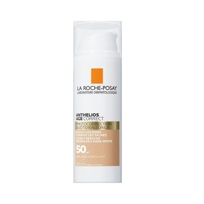 LA ROCHE POSAY ANTHELIOS AGE CORRECT FOTOPROTECION GEL CREMA COLOR SPF50 50ML DET.