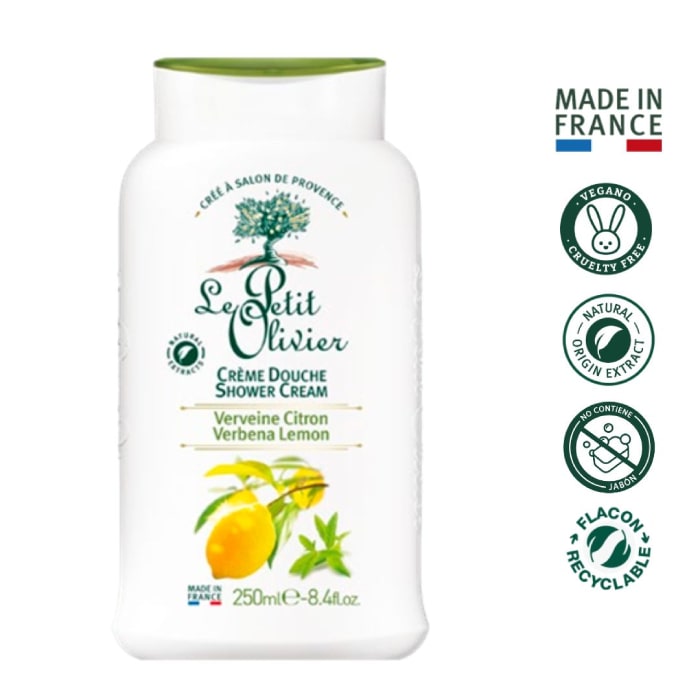 LE PETIT OLIVIER  CREMA DE DUCHA EXTRA SUAVE VERBENA LIMÓN - PRODUCTO VEGANO 250 ML