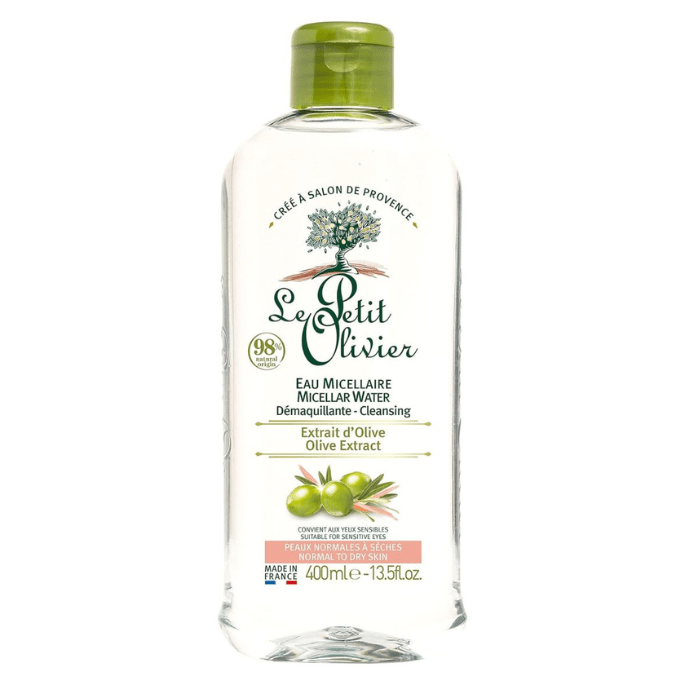 LE PETIT OLIVIER AGUA MICELAR DESMAQUILLANTE CALMENTE ACEITE DE OLIVA 400 ML