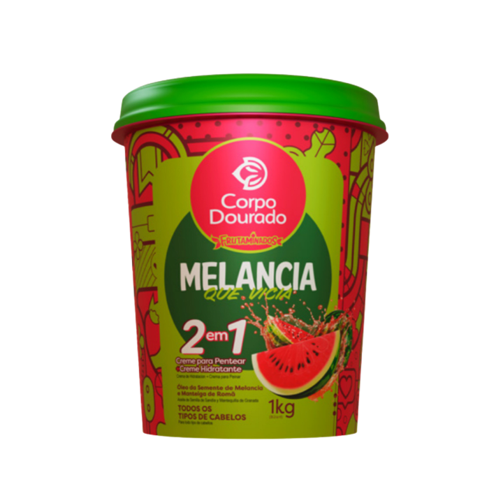 CORPO DOURADO CREMA CAPILAR SANDIA MELANCIA QUE VICIA 1000ML