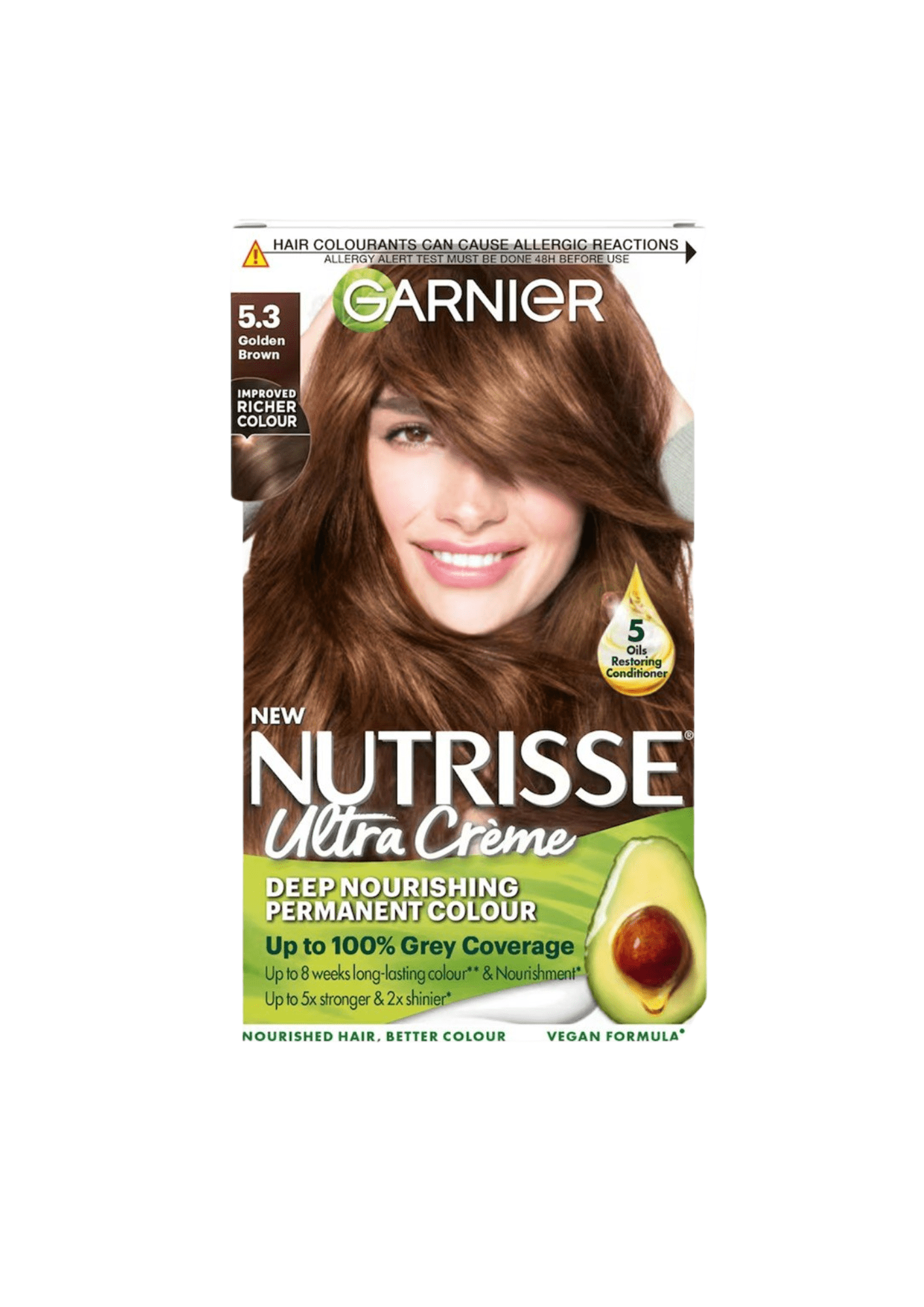 GARNIER NUTRISSE TINTE CASTAÑO DORADO 5.3 DET.