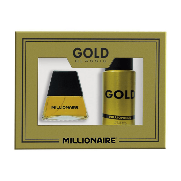 ESTUCHE MILLIONAIRE GOLD CLASSIC COLONIA 60 ML + DESODORANTE SPRAY 150 ML DET.