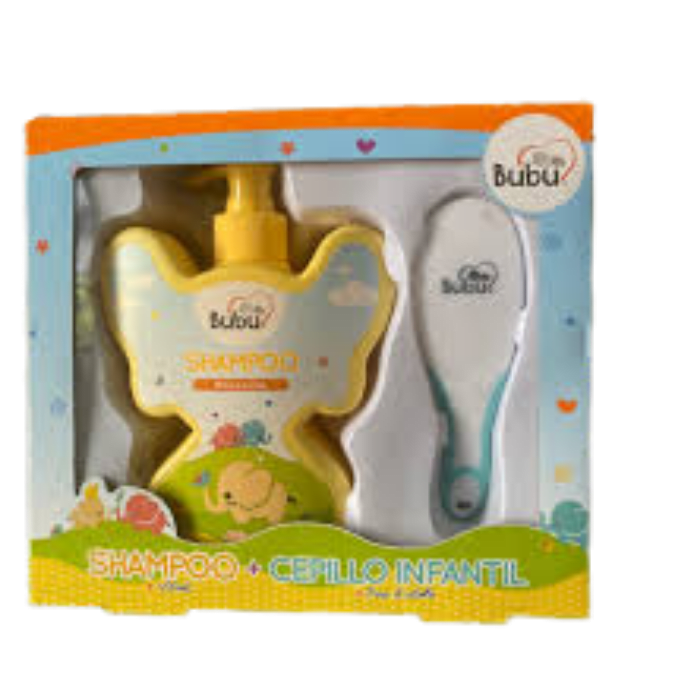 BUBU SHAMPOO  400ML+ CEPILLO INFANTIL DET.