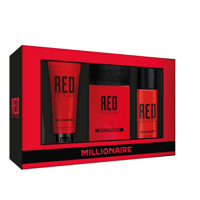 RED EDITION 95 ML + DESODORANTE SPRAY 150 ML + GEL AFTER SHAVE 75 ML DET.