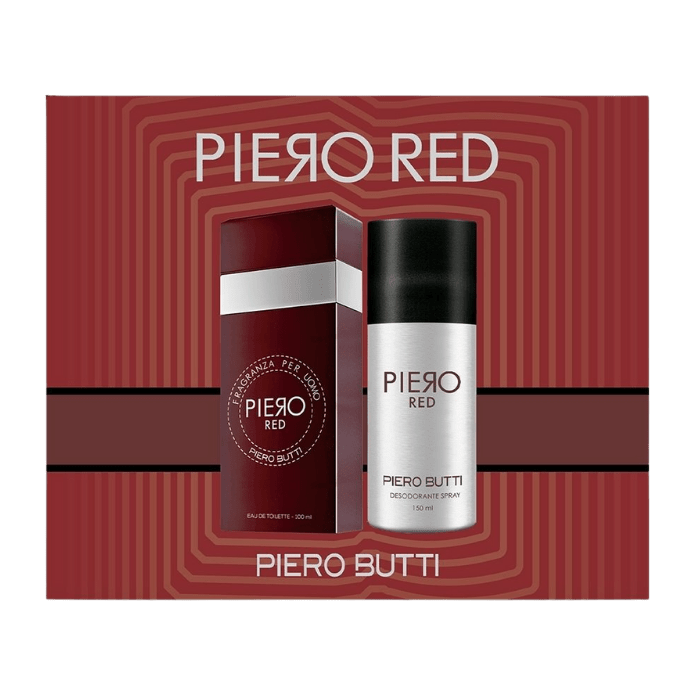 PACK PIERO BUTTI PIERO RED EDT 100ML + DESODORANTE 150 ML DET.