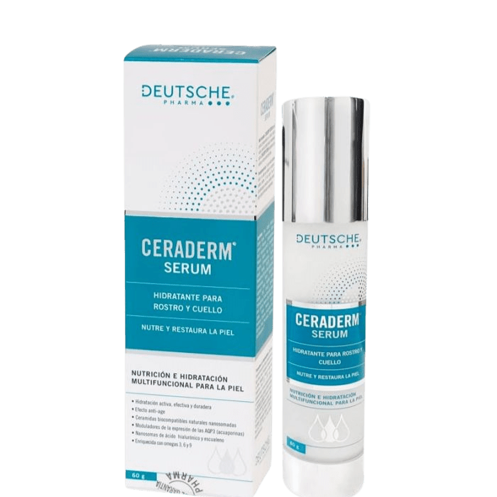 CERADERM SERUM HIDRATANTE PARA ROSTRO Y CUELLO 60G DET.