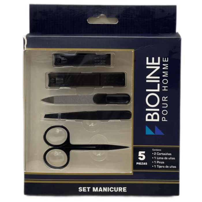 BIOLINE SET MANICURE Y PEDICURE 5 PCS. DET.