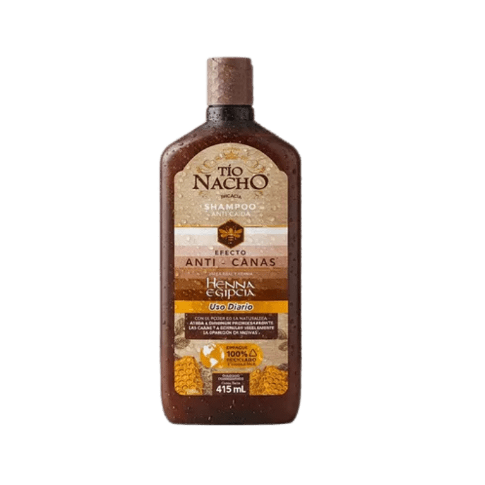 TIO NACHO SHAMPOO ANTI-CANAS HENNA EGIPCIA 415 ML