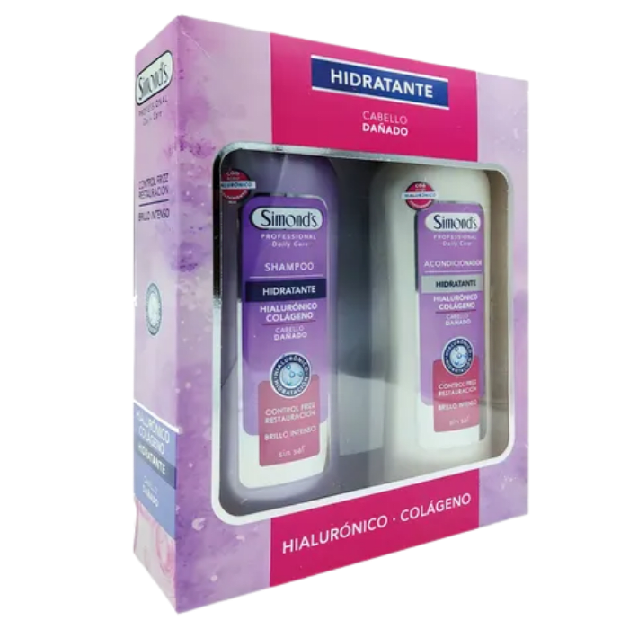 EST. SIMONDS HIDRATANTE CABELLO DAÑADO SHAM 410ML + ACOND 410ML DET.