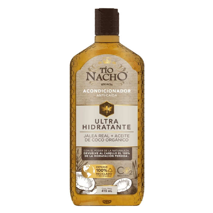 TÍO NACHO SHAMPOO ANTI- CAÍDA  JALEA REAL + ACEITE DE COCO 415 ML