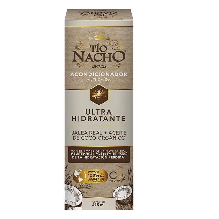 TIO NACHO ANTI-CAÍDA ACONDICIONADOR JALEA REAL + ACEITE DE COCO 415 ML DET.