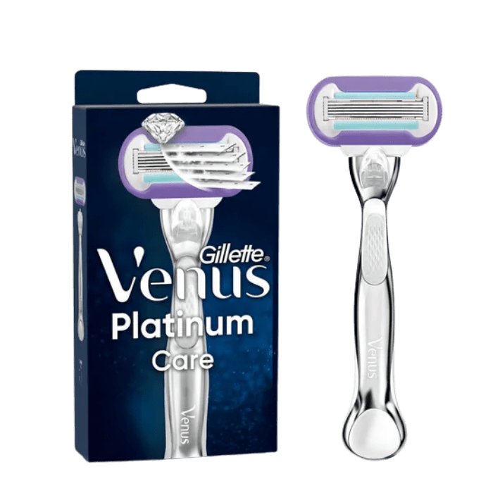 GILLETTE VENUS MÁQUINA AFEITAR PLATINUM CARE RECARGABLE + 1 CARTUCHO