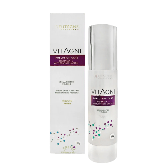 DEUTSCHE VITAGNI POLUTION CARE CREMA ROSTRO Y CUELLO 50 GRS DET.