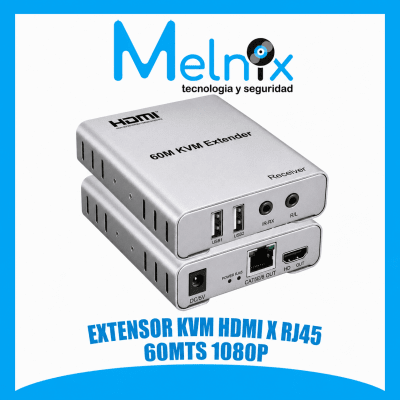 EXTENSOR KVM HDMI X RJ45 60MTS 1080P1