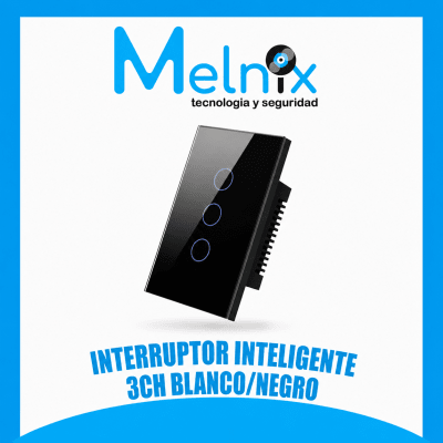 INTERRUPTOR INTELIGENTE 3CH BLANCO/NEGRO1