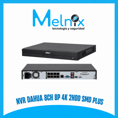 NVR DAHUA 8CH 8 P 4K 2HDD SMD PLUS1