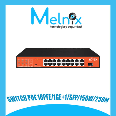 SWITCH POE 16PFE/1GE+1/SFP/150W/250M1