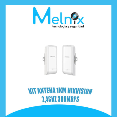 KIT ANTENA 1KM HIKVISION 2.4Ghz 300Mbps1
