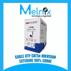 CABLE UTP CAT5e HIKVISION EXTERIOR 100% COBRE