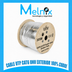 CABLE UTP CAT6 UNV EXTERIOR 100% COBRE