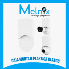 CAJA MONTAJE PLASTICA BLANCO