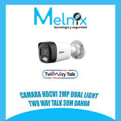 CAMARA BULLET DUAL LIGHT 2MP TWO WAY TALK