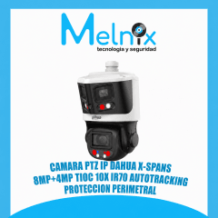 CAMARA PTZ IP DAHUA X-SPANS 8MP+4MP TIOC 10X IR70 AUTOTRACKING PROTECCION PERIMETRAL