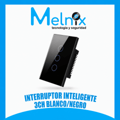 INTERRUPTOR INTELIGENTE 3CH BLANCO/NEGRO