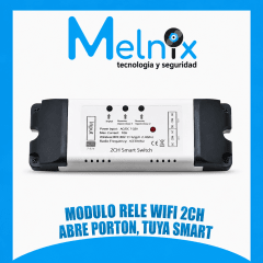 MODULO RELE WIFI 2CH ABRE PORTON, TUYA SMART