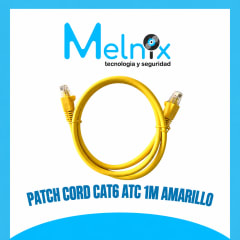 PATCH CORD CAT6 ATC 1M AMARILLO