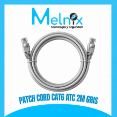PATCH CORD CAT6 ATC 2M GRIS