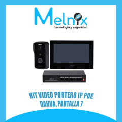 KIT VIDEO PORTERO IP DAHUA/MONITOR DE 7 PULGADAS, FRENTE DE CALLE IP66/SWITCH POE