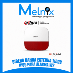 SIRENA DAHUA EXTERNA 110DB IP65 PARA ALARMA W2