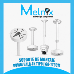 SOPORTE DE MONTAJE DOMO/BALA 4K TIPO I 60-120CM