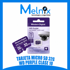 TARJETA MICRO SD 32G WD PURPLE CLASE 10