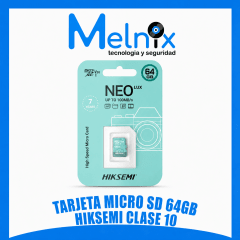 TARJETA MICRO SD 64GB HIKSEMI CLASE 10
