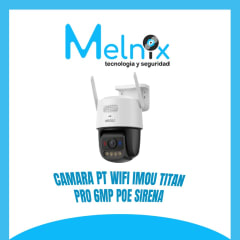 CAMARA PT WIFI IMOU TITAN PRO 6MP POE SIRENA