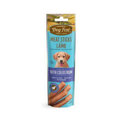 Dogfest puppies barras de carne de cordero con calostro 45gr1