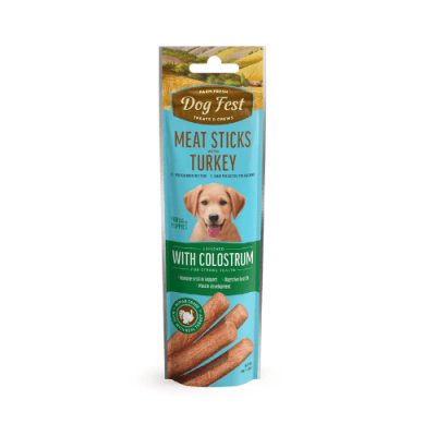 Dogfest puppies barras de carne de pavo con calostro 45gr1