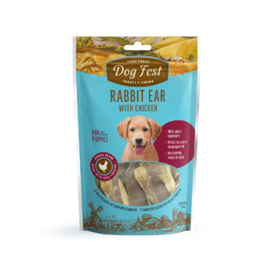 Dogfest Puppies Orejas de Conejo Con Pollo 90gr1