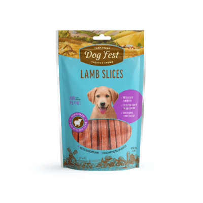 Dogfest puppies rebanadas de cordero 90gr1
