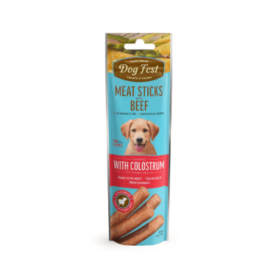 Dogfest Puppies Barras De Carne De Res Con Calostro 45gr1