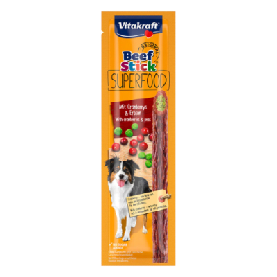 Vitakraft Beef Stick Superfood arándano y arvejas1