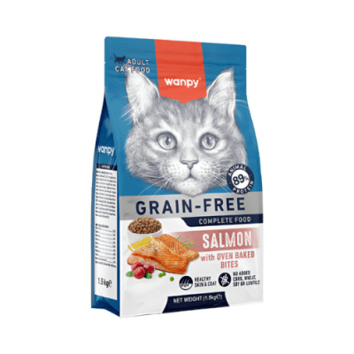 Wanpy salmon GF adult cat 1.5 kg1