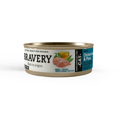 Bravery Chicken and peas cat 70 gr1